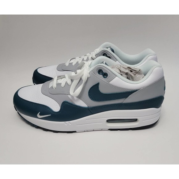 Nike Air MAX 1 LV8 White Dark Teal Green Shoes Sneakers Men\'s 9.5 DH4059-101 11W main image 7